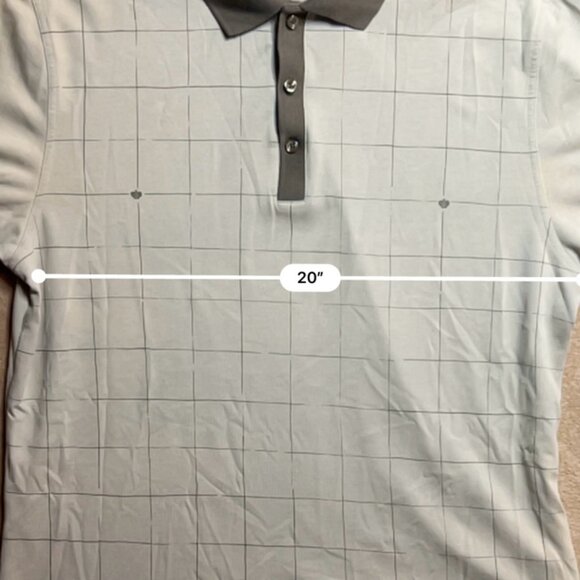 Ashworth Golf Company Men LG Tan Brown‎ Square Checker Thailand Collar Polo (Z) - Picture 6 of 7